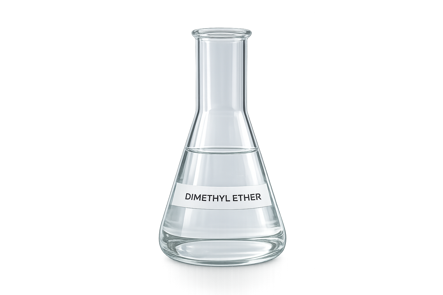chemical gas cylinder with Dimethyl Ether, professional industrial product photography, white background